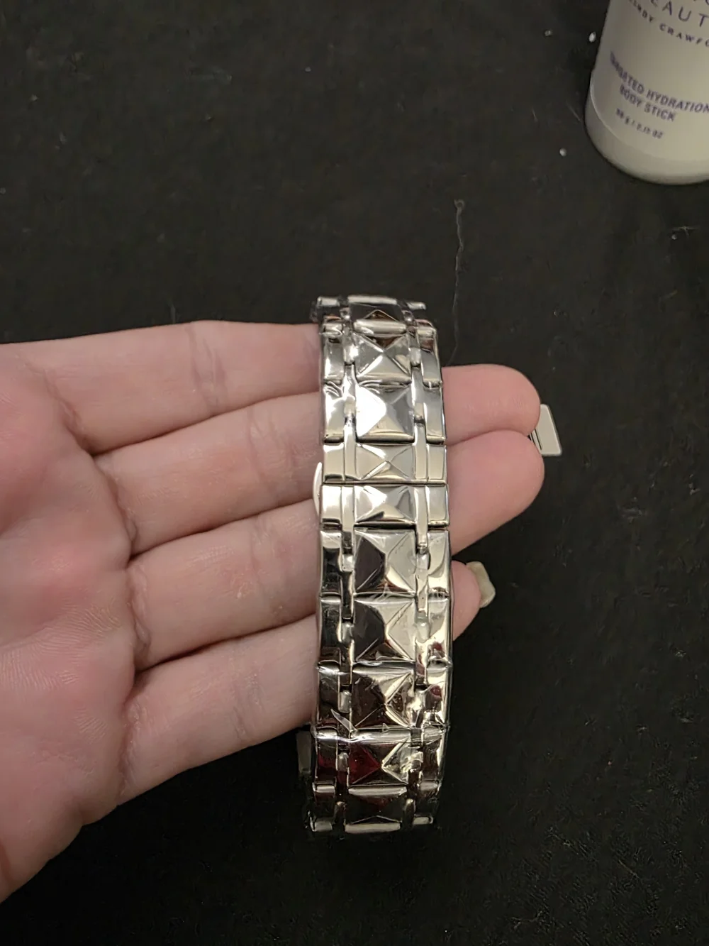 Invicta Silver Stainless Steel Men's Watch with Crystal Accents